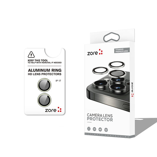 Apple iPhone 17 Zore CL-12 Premium Safir Parmak İzi Bırakmayan Anti-Reflective Kamera Lens Koruyucu