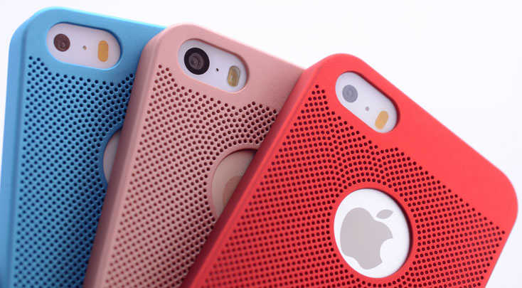 Apple iPhone 5 Kılıf Zore Delikli Rubber Kapak Lacivert