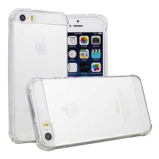 Apple iPhone 5 Kılıf Zore Nitro Anti Shock Silikon Renksiz
