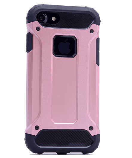 Apple iPhone 5 Kılıf Zore Crash Silikon Kapak Rose Gold