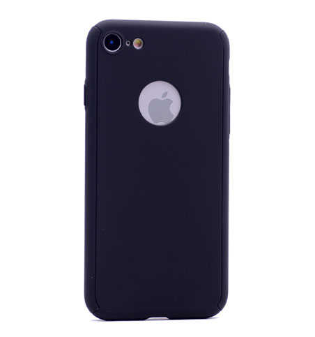 Apple iPhone 6 Kılıf Zore 360 3 Parçalı Rubber Kapak Siyah