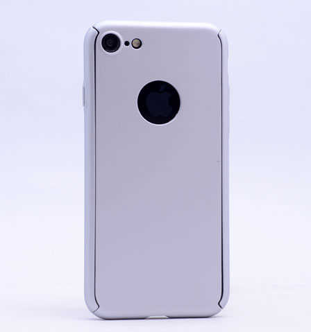 Apple iPhone 6 Kılıf Zore 360 3 Parçalı Rubber Kapak Gri
