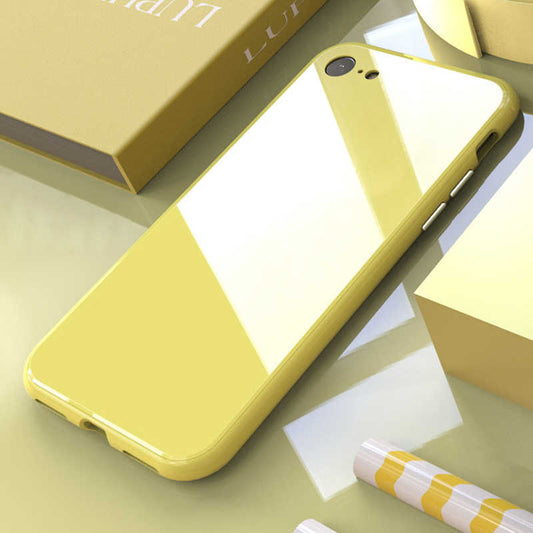 Apple iPhone 6 Kılıf Zore 360 Magnet Kapak Sarı