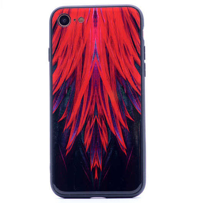 Apple iPhone 6 Kılıf Zore Ebruli Cam Kapak NO2