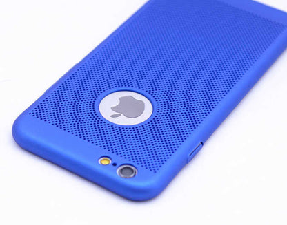 Apple iPhone 6 Plus Kılıf Zore Delikli Rubber Kapak Kırmızı