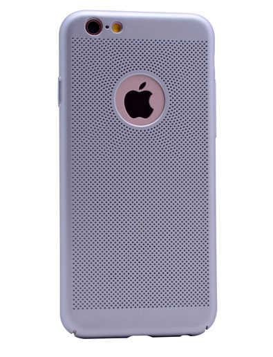 Apple iPhone 6 Plus Kılıf Zore Delikli Rubber Kapak Gri