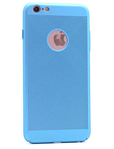 Apple iPhone 6 Plus Kılıf Zore Delikli Rubber Kapak Turkuaz
