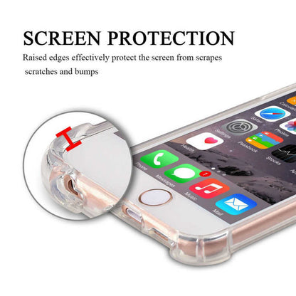 Apple iPhone 6 Plus Kılıf Zore Nitro Anti Shock Silikon Renksiz