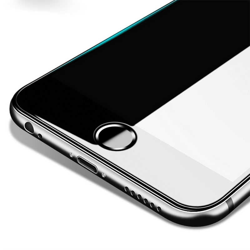 Apple iPhone 6 Plus Zore 3D Latte Cam Ekran Koruyucu Beyaz