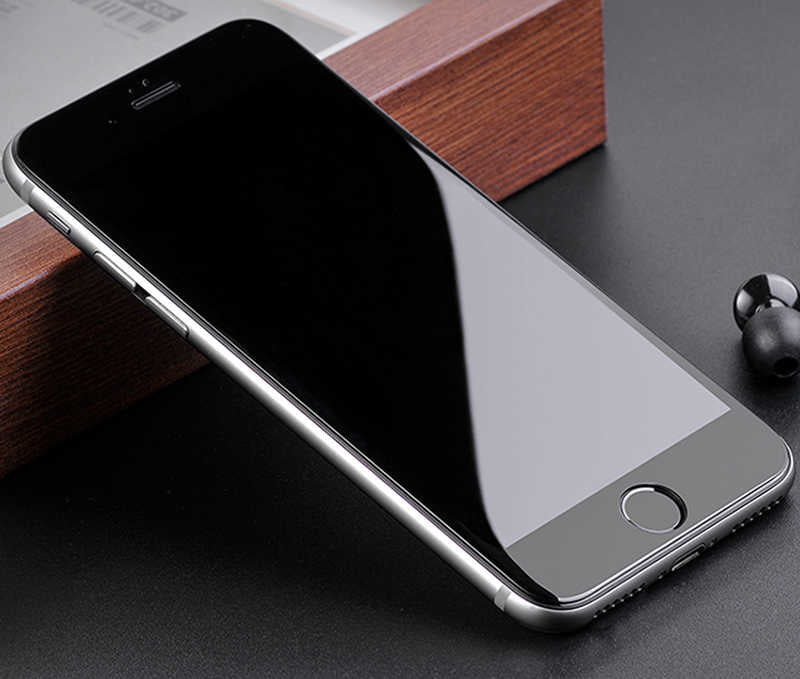 Apple iPhone 6 Plus Zore 3D Latte Cam Ekran Koruyucu Beyaz