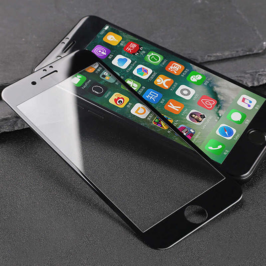 Apple iPhone 6 Plus Zore 3D Latte Cam Ekran Koruyucu Siyah