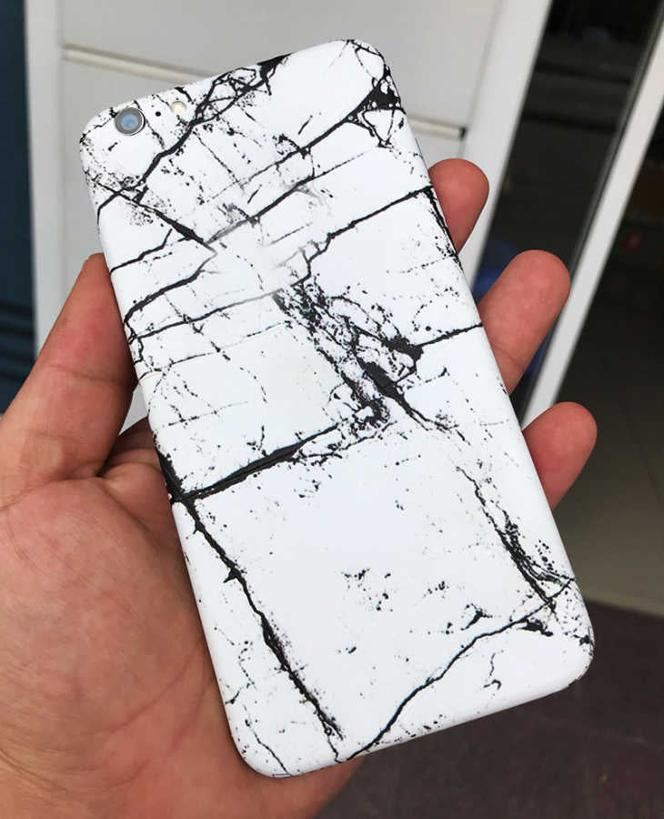 Apple iPhone 6 Plus Zore 5D Desenli Sticker Kaplama NO4