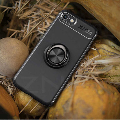 Apple iPhone 6 Kılıf Zore Ravel Silikon Kapak Siyah-Mavi