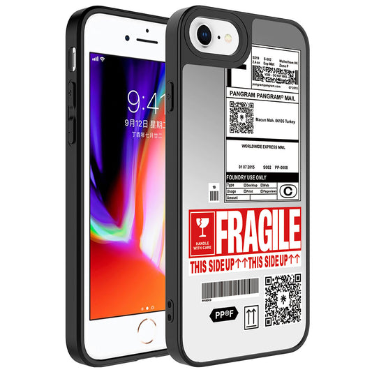 Apple iPhone 7 Kılıf Aynalı Desenli Kamera Korumalı Parlak Zore Mirror Kapak Fragile