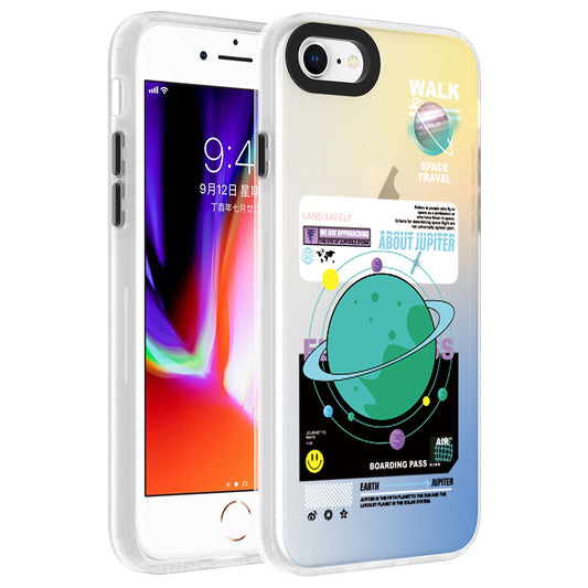 Apple iPhone 7 Kılıf Desenli Zore Dragon Sert Kapak Gezegen