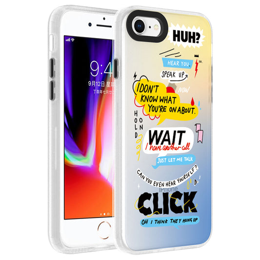 Apple iPhone 7 Kılıf Desenli Zore Dragon Sert Kapak Kelimeler