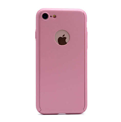 Apple iPhone 7 Kılıf Zore 360 3 Parçalı Rubber Kapak Kırmızı