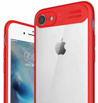 Apple iPhone 7 Kılıf Zore Buttom Kapak Kırmızı