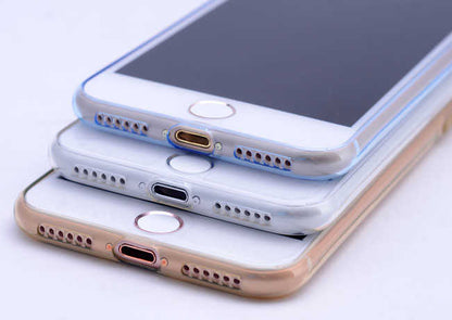 Apple iPhone 7 Kılıf Zore İmax Silikon Kılıf Gold
