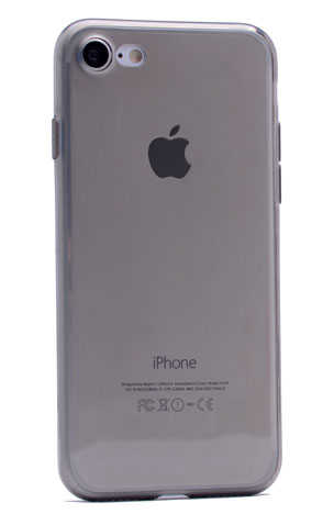 Apple iPhone 7 Kılıf Zore İmax Silikon Kılıf Füme