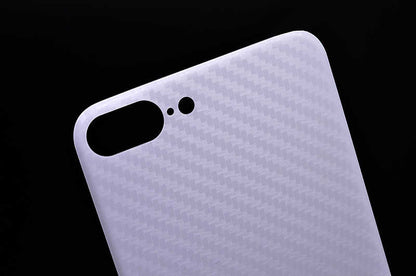 Apple iPhone 7 Plus Zore Kavisli Arka Karbon Koruyucu Jelatin Siyah