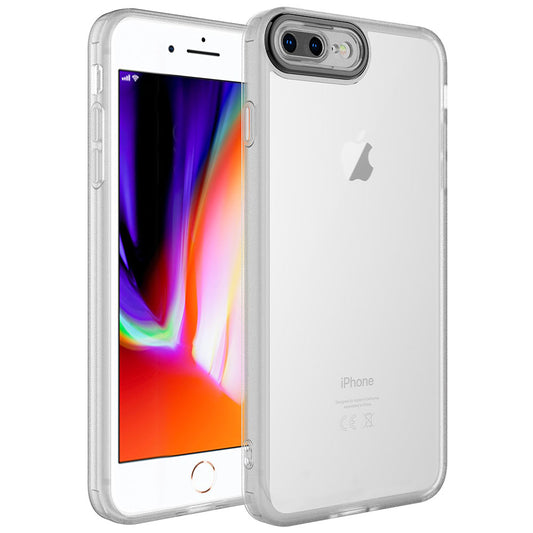 Apple iPhone 7 Plus Kılıf Kamera Korumalı Transparan Zore Post Kapak Renksiz
