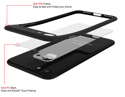 Apple iPhone 7 Plus Kılıf Zore Buttom Kapak Kırmızı