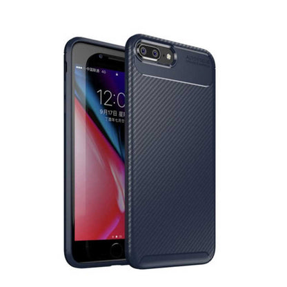 Apple iPhone 7 Plus Kılıf Zore Negro Silikon Kapak Lacivert