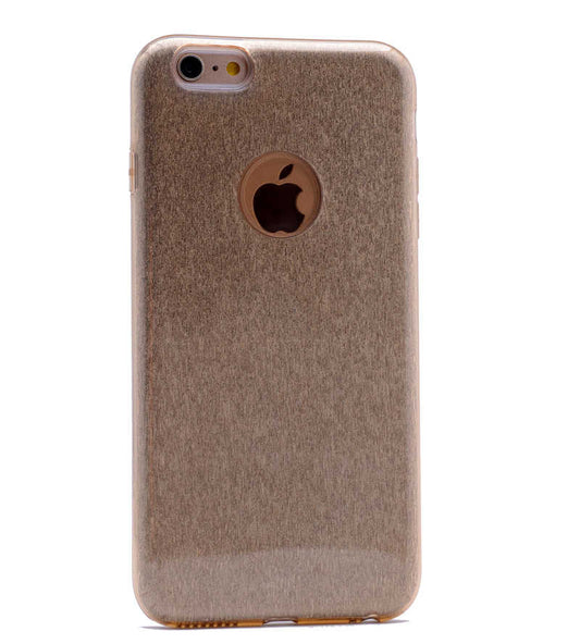 Apple iPhone 7 Plus Kılıf Zore Shining Silikon Gold