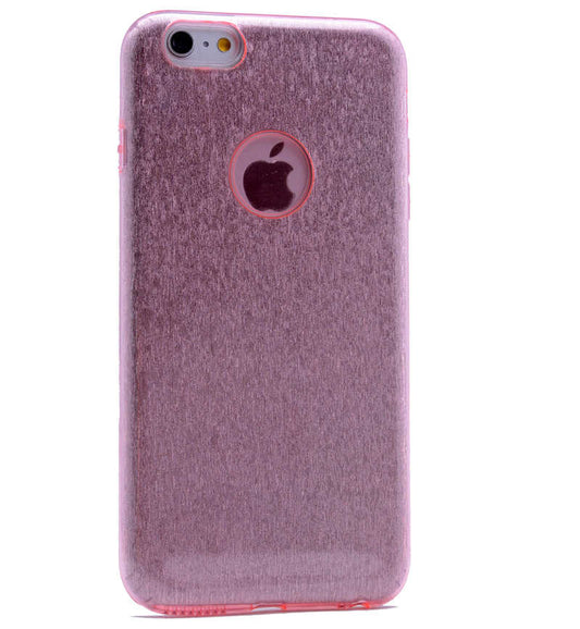 Apple iPhone 7 Plus Kılıf Zore Shining Silikon Rose Gold