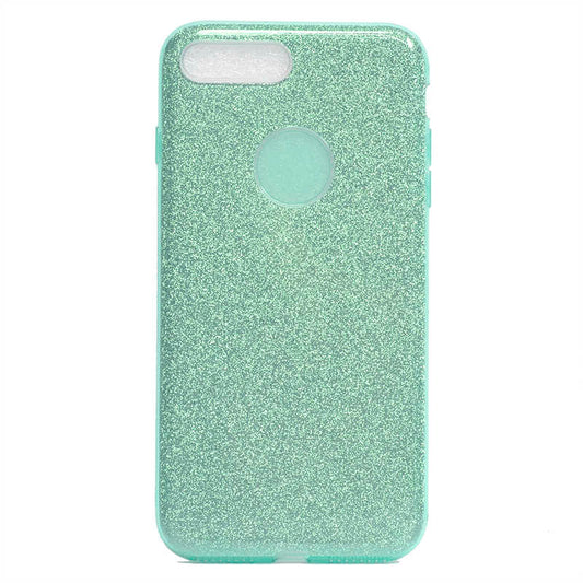 Apple iPhone 7 Plus Kılıf Zore Shining Silikon Yeşil
