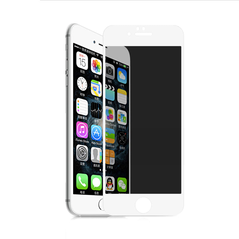 Apple iPhone 7 Plus Zore Rika Premium Privacy Temperli Cam Ekran Koruyucu Siyah