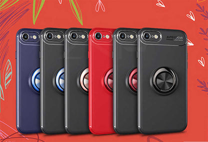 Apple iPhone 7 Kılıf Zore Ravel Silikon Kapak Kırmızı