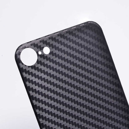 Apple iPhone 8 Zore Kavisli Arka Karbon Koruyucu Jelatin Siyah