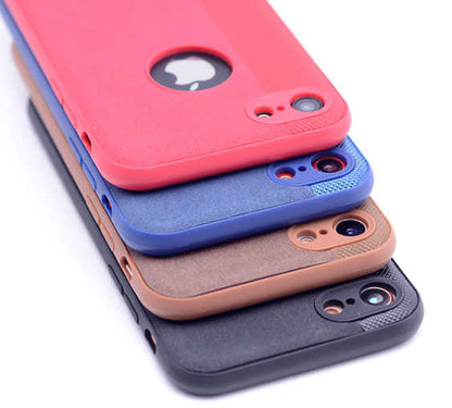 Apple iPhone 8 Kılıf Zore City Silikon Kırmızı