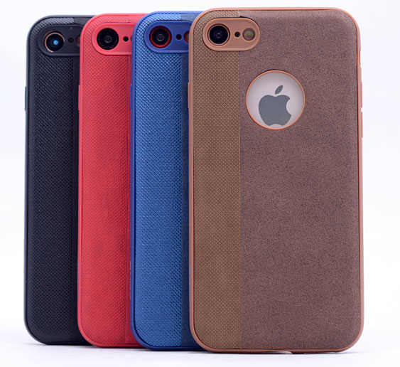 Apple iPhone 8 Kılıf Zore City Silikon Kırmızı
