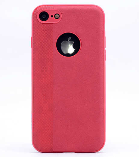 Apple iPhone 8 Kılıf Zore City Silikon Kırmızı