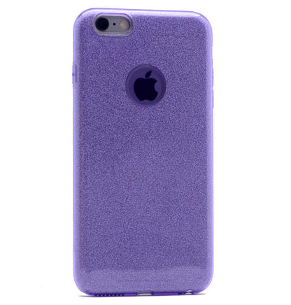 Apple iPhone 8 Kılıf Zore Shining Silikon Mor