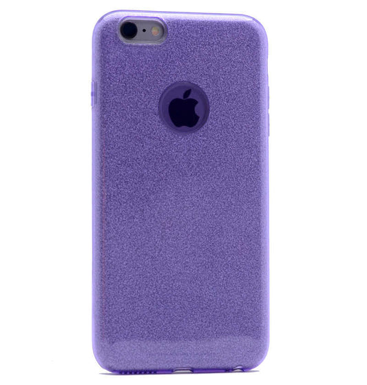 Apple iPhone 8 Kılıf Zore Shining Silikon Mor