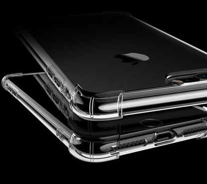 Apple iPhone 8 Plus Kılıf Zore Nitro Anti Shock Silikon Renksiz
