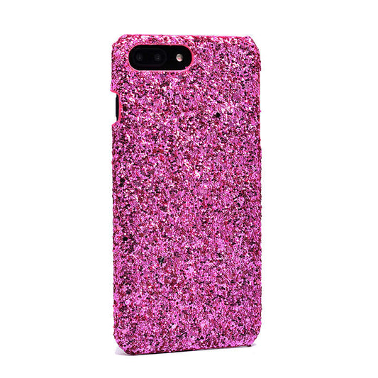 Apple iPhone 8 Plus Kılıf Zore Caselogy Simli Kapak Pembe