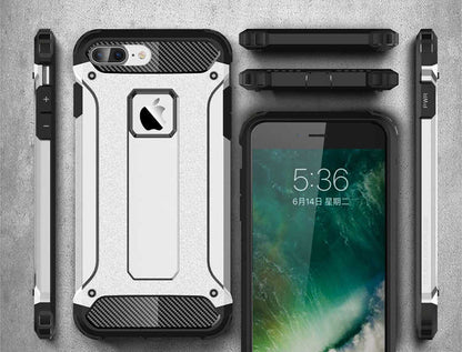 Apple iPhone 8 Plus Kılıf Zore Crash Silikon Kapak Mavi