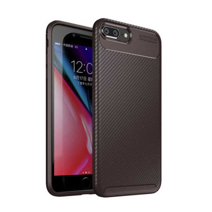 Apple iPhone 8 Plus Kılıf Zore Negro Silikon Kapak Siyah