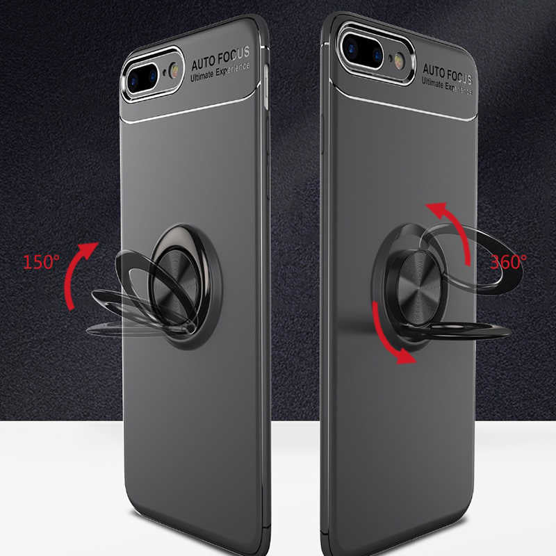 Apple iPhone 8 Plus Kılıf Zore Ravel Silikon Kapak Siyah