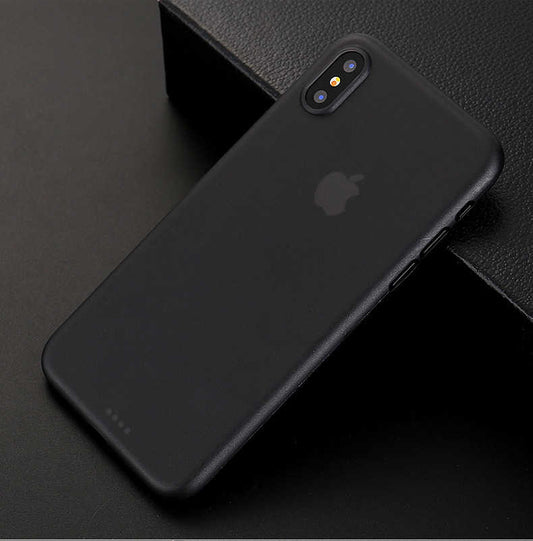 Apple iPhone X Kılıf Zore 1.Kalite PP Silikon Siyah