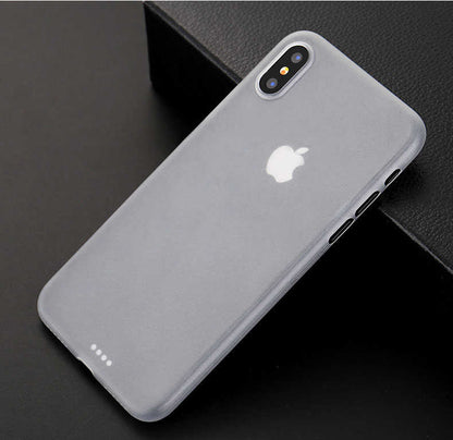 Apple iPhone X Kılıf Zore 1.Kalite PP Silikon Gri