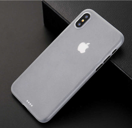 Apple iPhone X Kılıf Zore 1.Kalite PP Silikon Gri