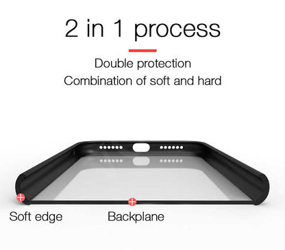 Apple iPhone X Kılıf Zore Buttom Kapak Siyah