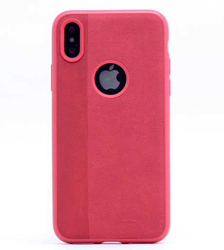 Apple iPhone X Kılıf Zore City Silikon Kırmızı