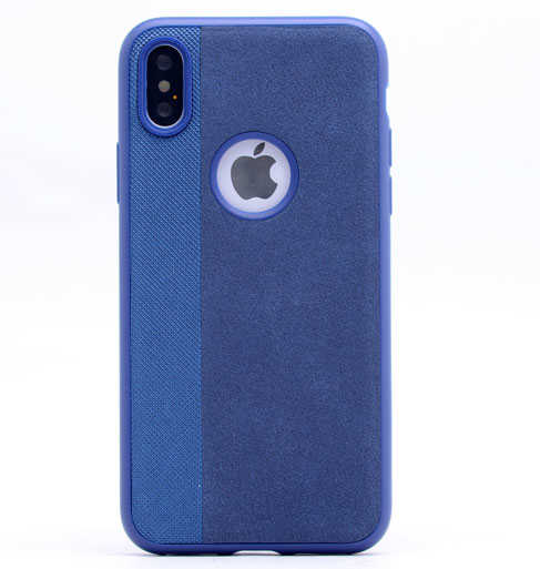Apple iPhone X Kılıf Zore City Silikon Lacivert